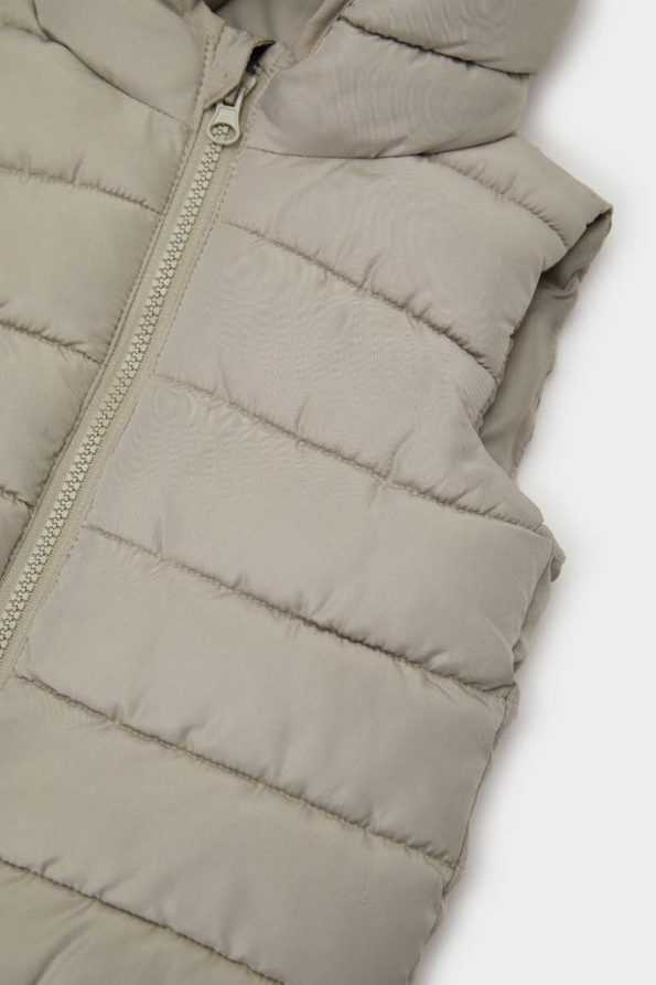 Boys' Waterproof Hooded Puffer Vest