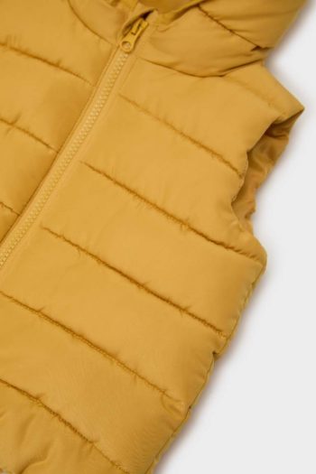 Boys' Waterproof Taffeta Hooded Puffer Vest