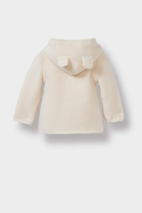 Girls' Baby Hooded Knit Cardigan