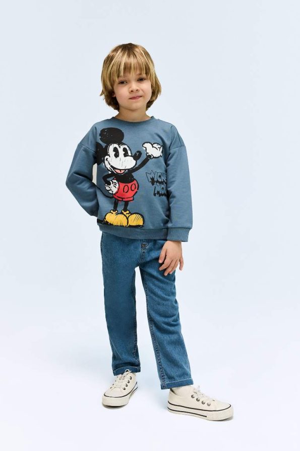 Boys' Elastic Waist Straight Leg Denim Pants