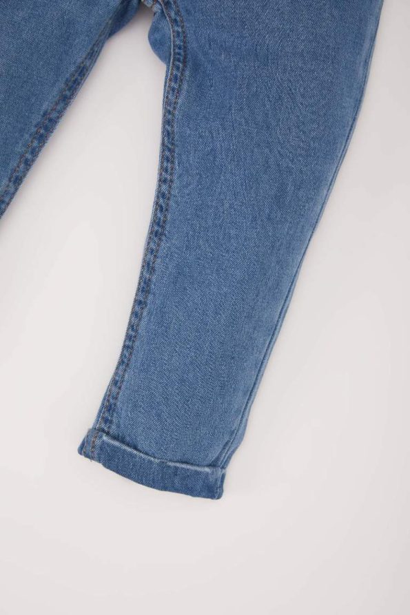 Boys' Elastic Waist Straight Leg Denim Pants