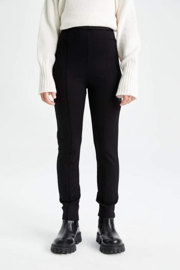 Girls' School Long Black Straight Leg Leggings