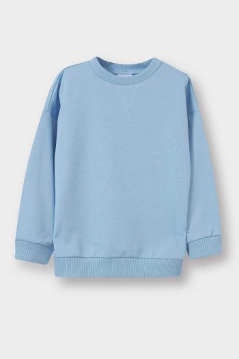 Boys' Basic Round Neck Sweatshirt