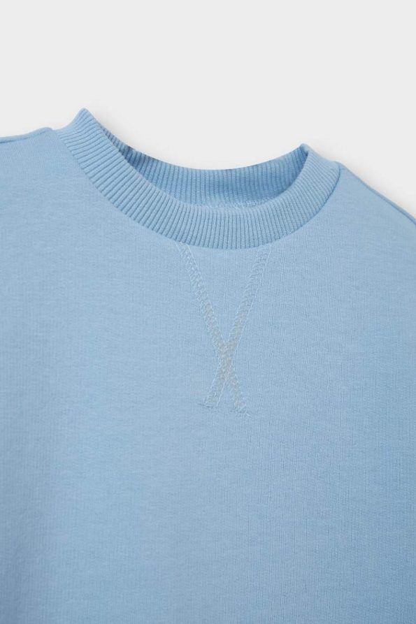 Boys' Basic Round Neck Sweatshirt