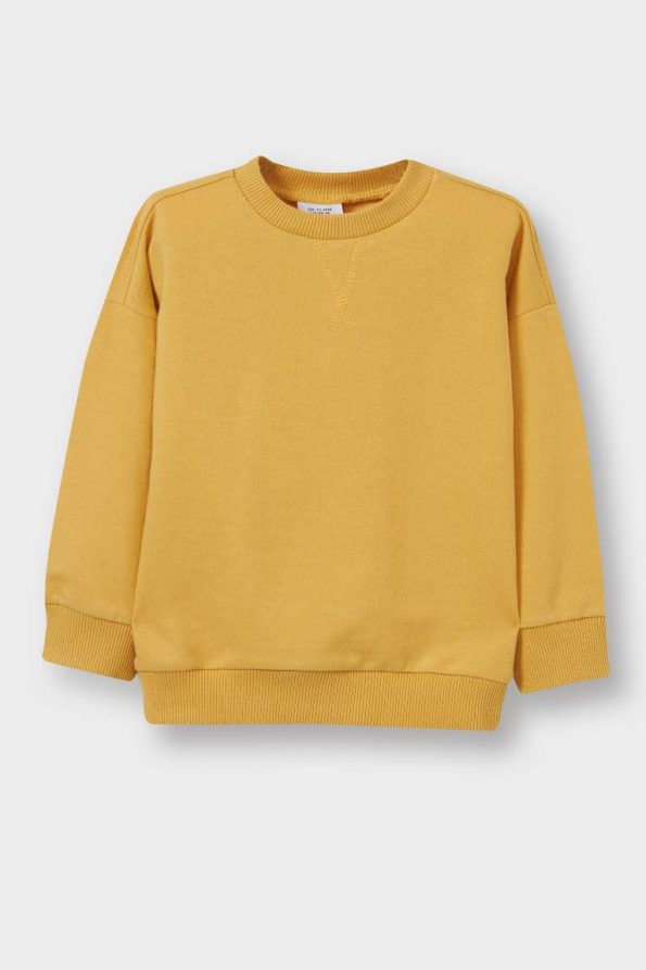 Boys' Basic Crew Neck Sweatshirt