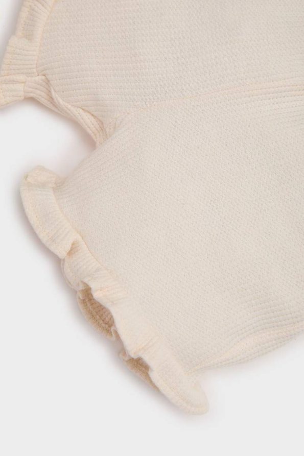 Girls' Baby Elastic Waist Waffle Shorts