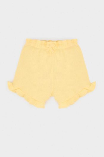 Girls' Baby Elastic Waist Waffle Shorts