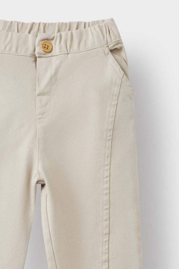 Boys' Elastic Waist Straight Leg Gabardine Pants