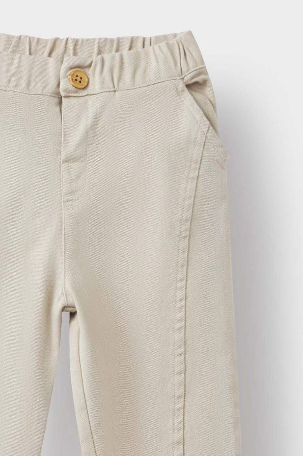 Boys' Elastic Waist Straight Leg Gabardine Pants