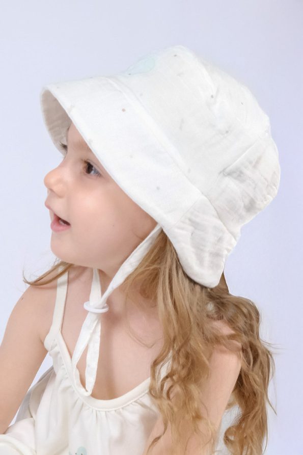 Organic Cotton Muslin Fisherman Baby Hat