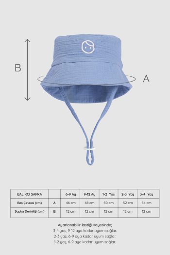 Organic Cotton Muslin Fisherman Baby Hat