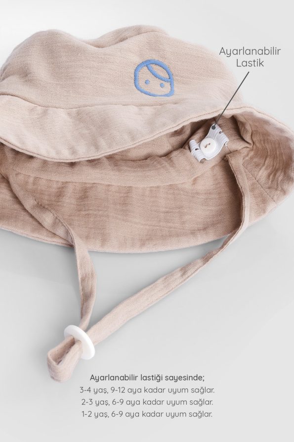 Organic Cotton Muslin Fisherman Baby Hat