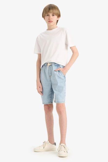 Boys' Elastic Waist Denim Shorts