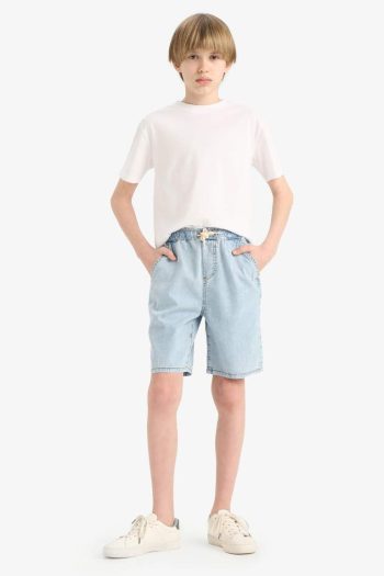 Boys' Elastic Waist Denim Shorts