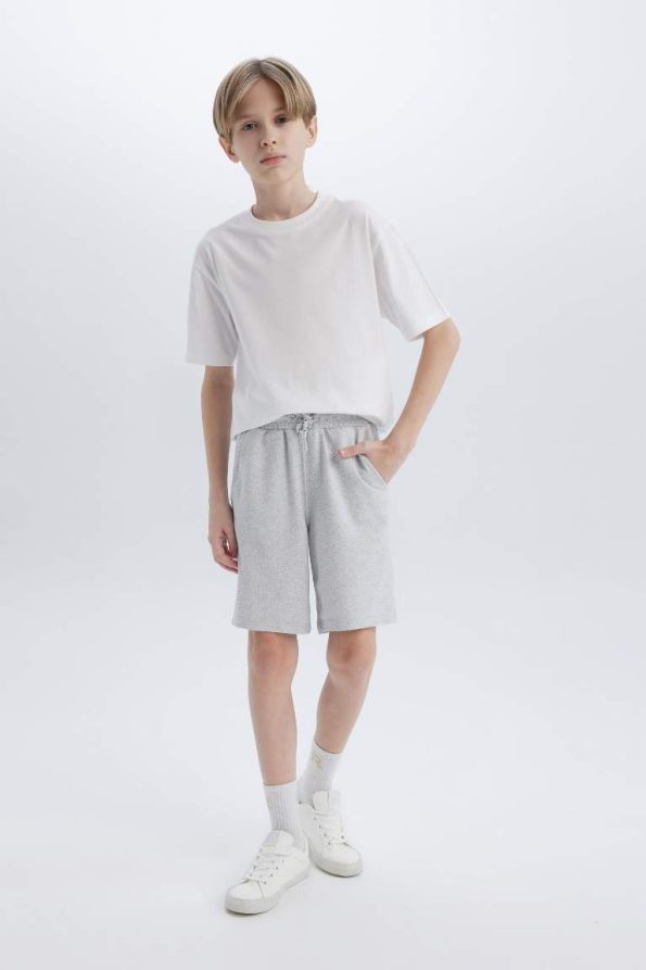 Boys' Elastic Waist Pocket Pique Shorts