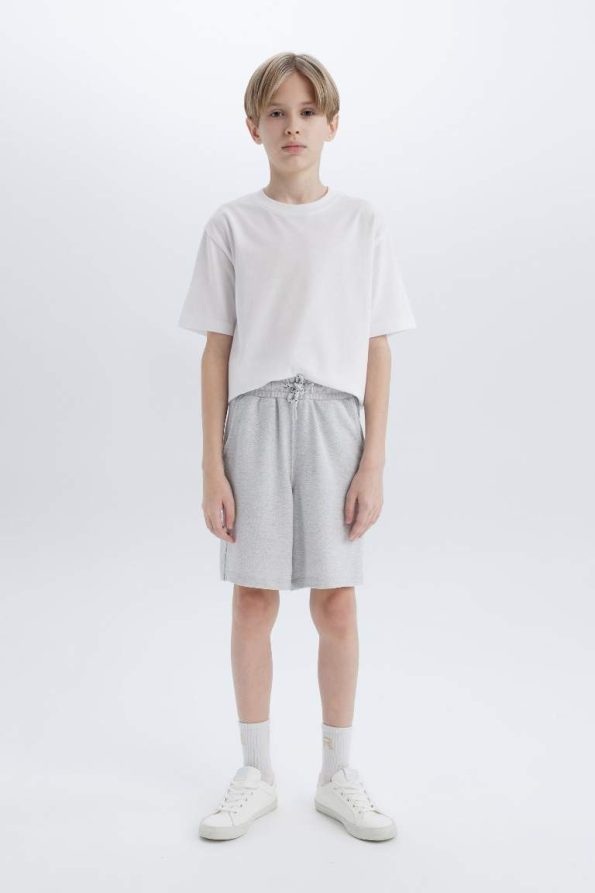 Boys' Elastic Waist Pocket Pique Shorts