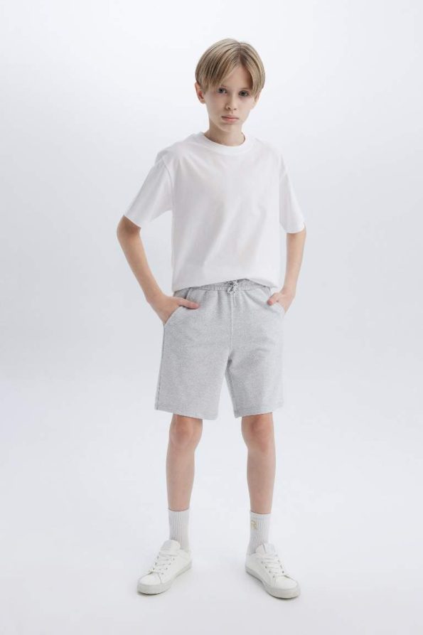 Boys' Elastic Waist Pocket Pique Shorts