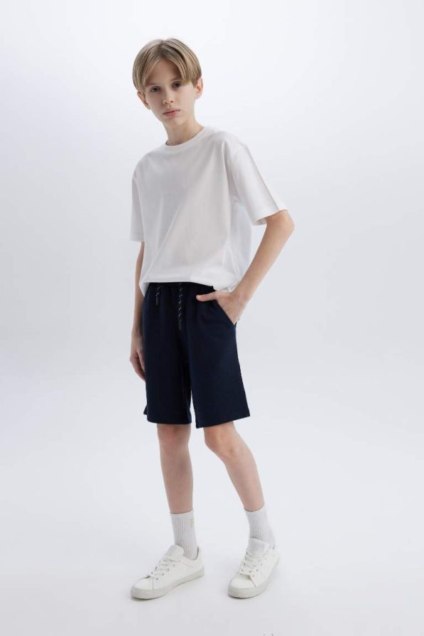Boys' Elastic Waist Pique Shorts