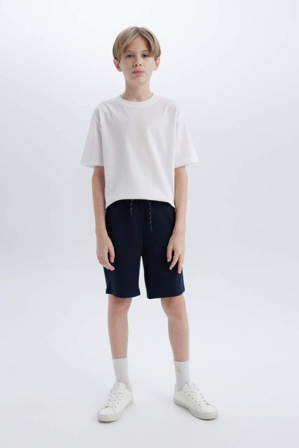 Boys' Elastic Waist Pique Shorts