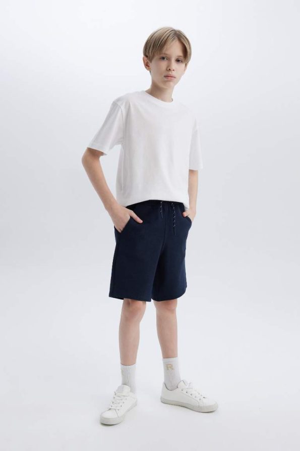 Boys' Elastic Waist Pique Shorts