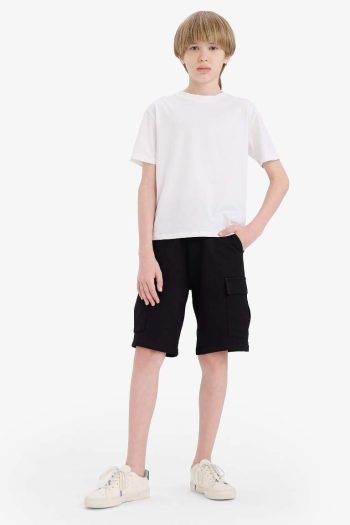 Boys' Elastic Waist Cargo Pocket Shorts