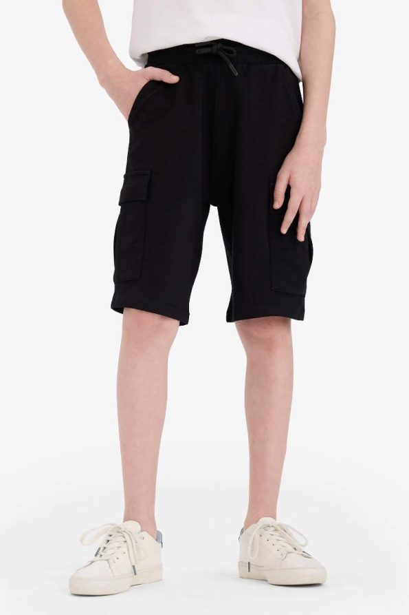 Boys' Elastic Waist Cargo Pocket Shorts