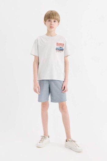 Boys' Elastic Waist Pocket Pique Shorts