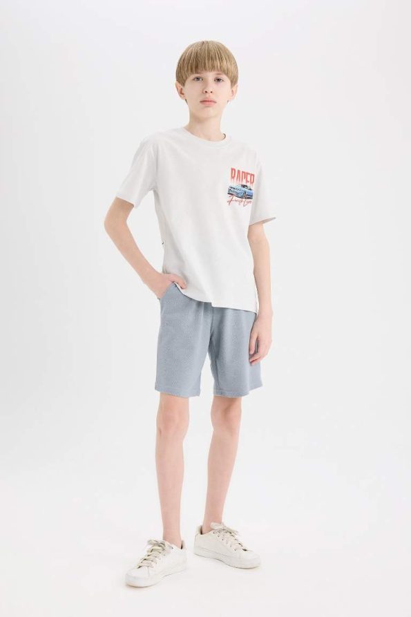 Boys' Elastic Waist Pocket Pique Shorts