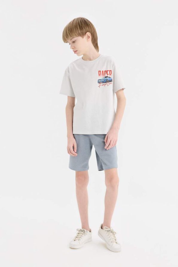 Boys' Elastic Waist Pocket Pique Shorts