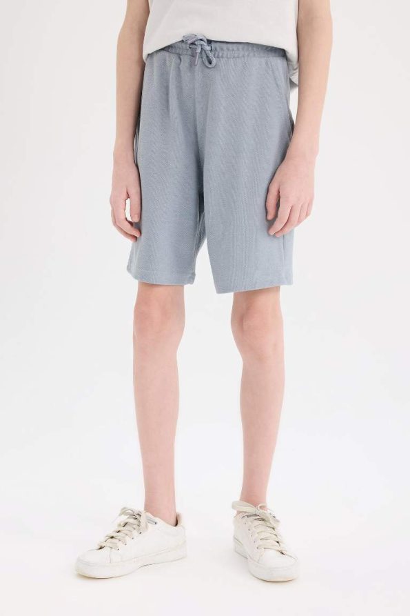 Boys' Elastic Waist Pocket Pique Shorts