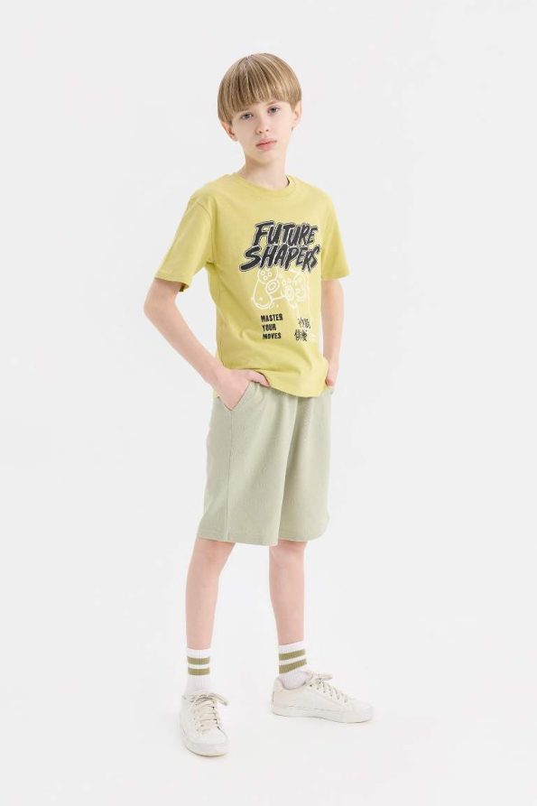Boys' Elastic Waist Pocket Pique Shorts