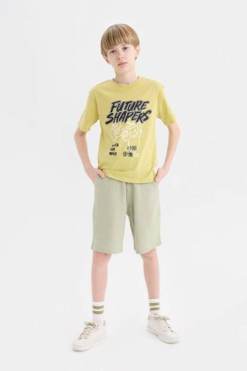 Boys' Elastic Waist Pocket Pique Shorts
