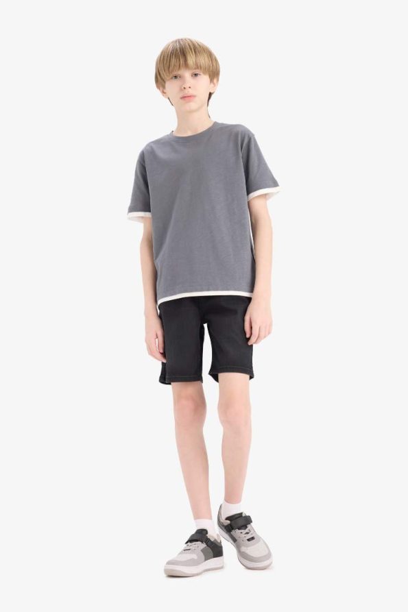 Boys' Basic Short Sleeve Crew Neck T-Shirt