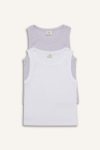 Girls' Crew Neck Airplane Print 2-Piece Tank Top Set
