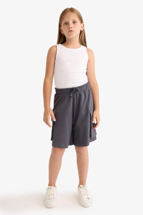 Girls' Crew Neck Airplane Print 2-Piece Tank Top Set
