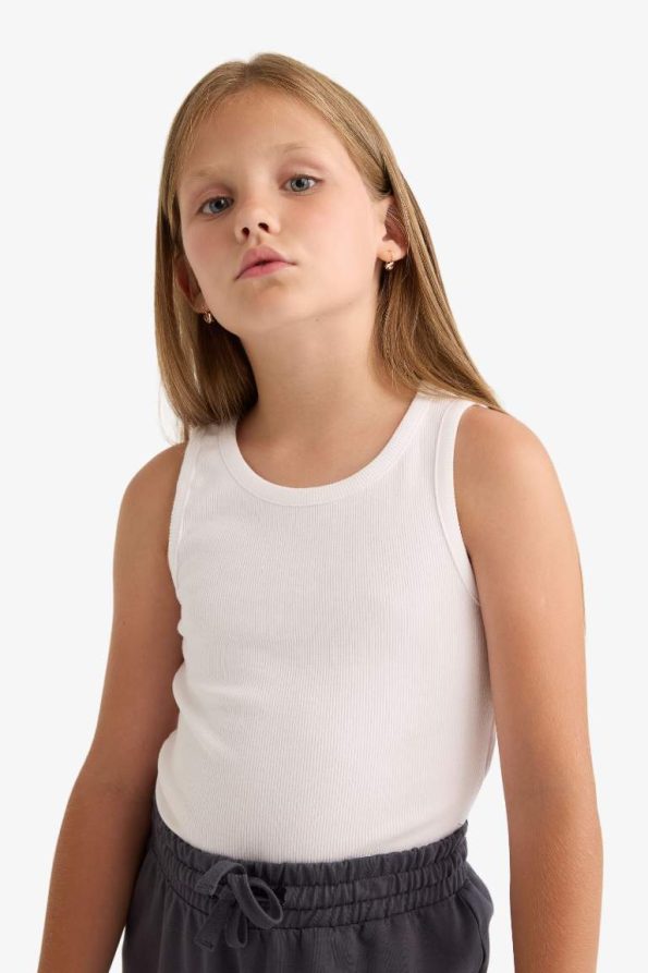 Girls' Crew Neck Airplane Print 2-Piece Tank Top Set