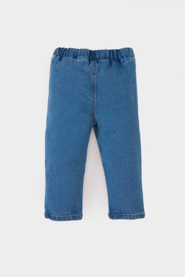 Boys' Basic Straight Leg Elastic Waist Denim Pants