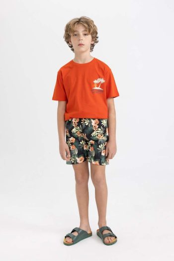 Boys' Printed Swim Shorts
