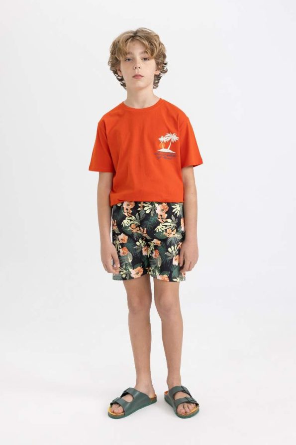 Boys' Printed Swim Shorts