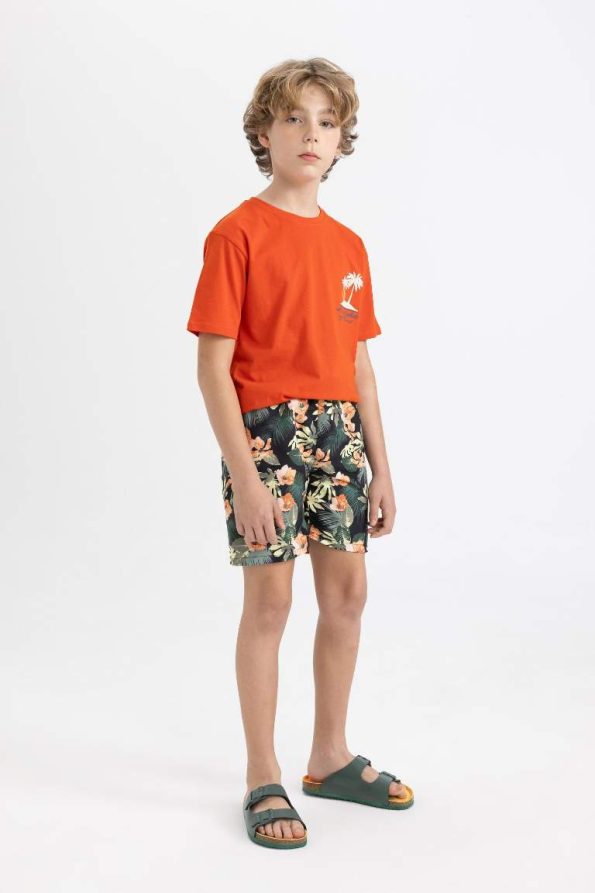 Boys' Printed Swim Shorts