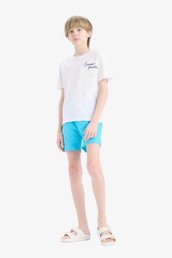Boys' Basic Solid Swim Shorts