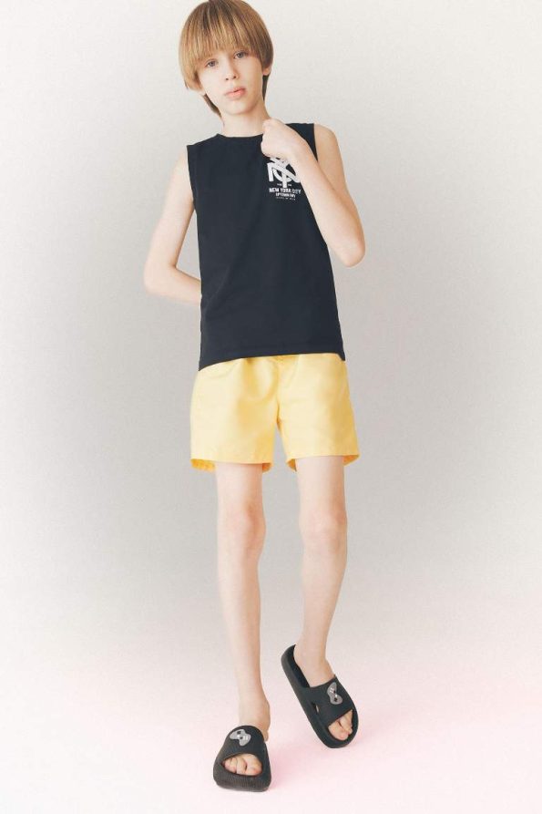 Boys' Basic Solid Swim Shorts