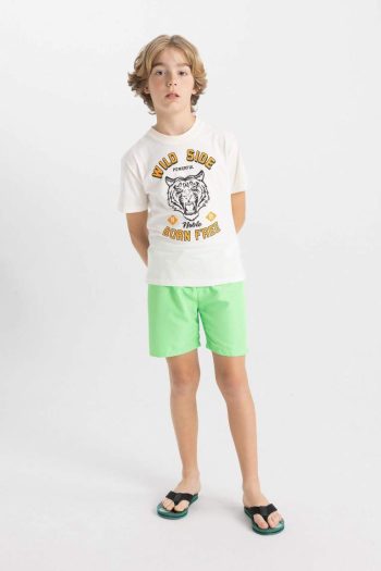 Boys' Basic Plain Swim Shorts