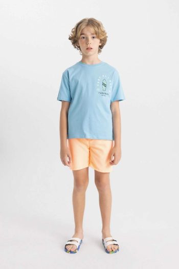 Boys' Basic Solid Swim Shorts