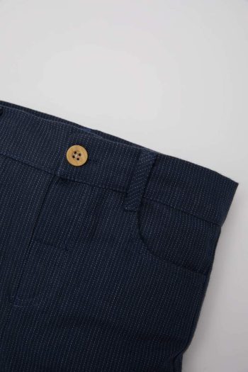 Boys' Striped Straight Leg Gabardine Pants