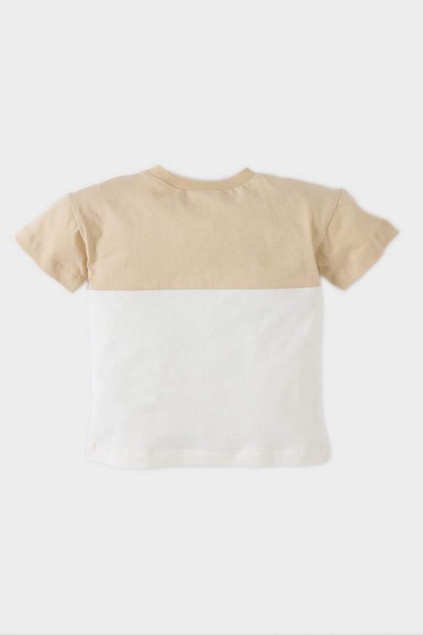 Boys' Short Sleeve Color Block Crew Neck T-Shirt