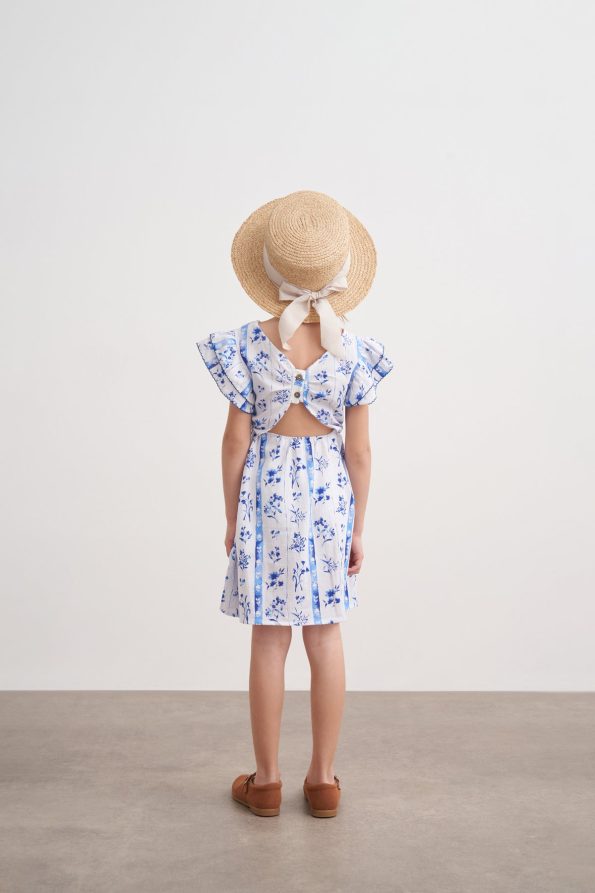 Back Detail Floral Dress