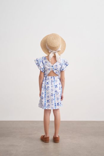 Back Detail Floral Dress