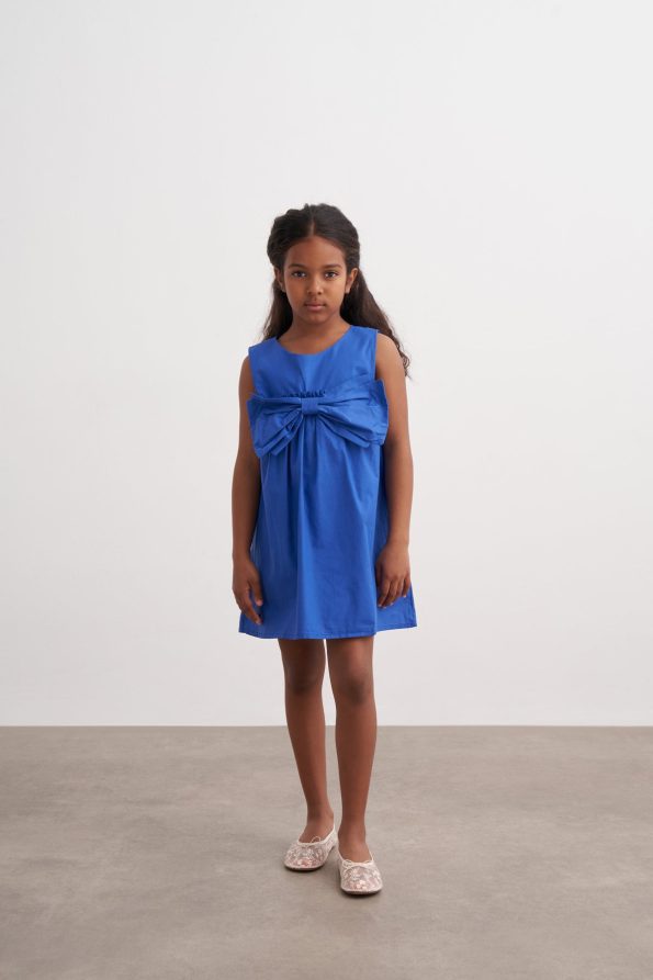 Bow Poplin Dress