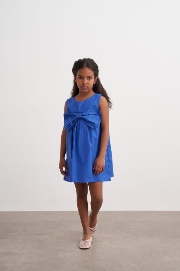 Bow Poplin Dress